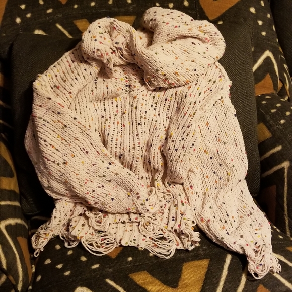 SOLD POL Cream Confetti cake chenille hoodie - Picture 7 of 8